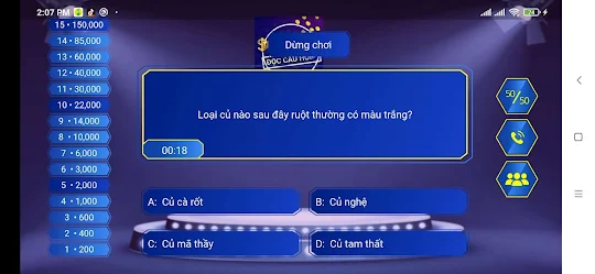 AI LA TRIEU PHU: ĐỌC CÂU HỎI