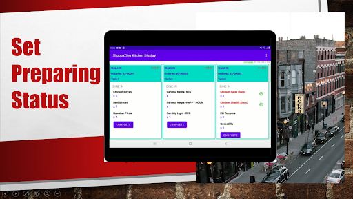 ShoppaZing KDS Screen 2