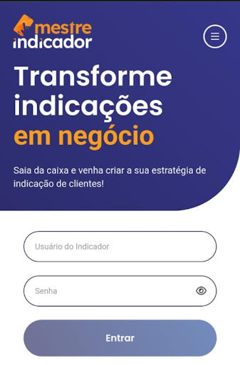 Android application Mestre Indicador screenshort