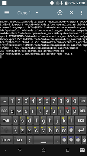 Android application OPENMOLCAS (x86_64) screenshort