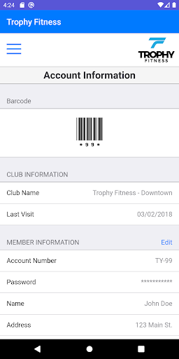 Trophy Fitness Screen 2
