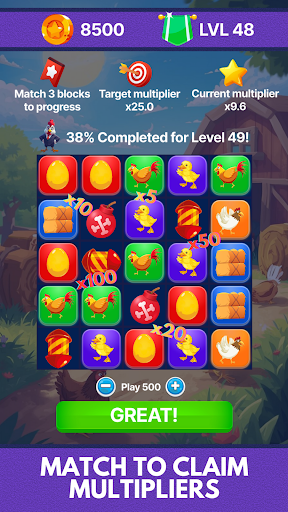Chicken Match - Match 3 Game screenshot 1