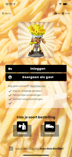Android application Frituur 't Oud Kerkhof screenshort