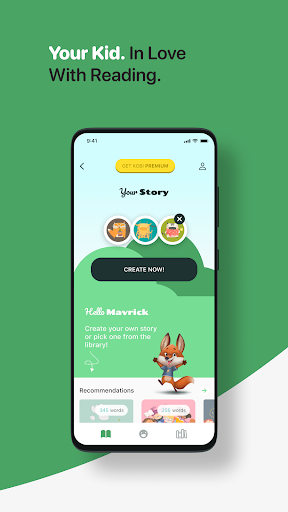 Android application KOBI Helps Children Read screenshort