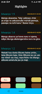Biblia takatifu(swahili Bible)