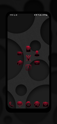 Red Night Icon Pack Screen 3