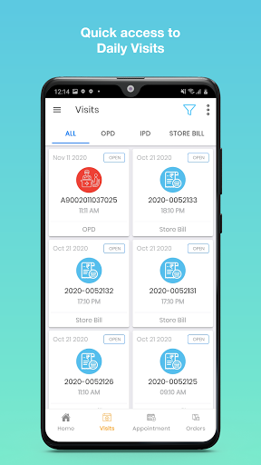 HJ HOSPITALS MOBILE APP Screen 2