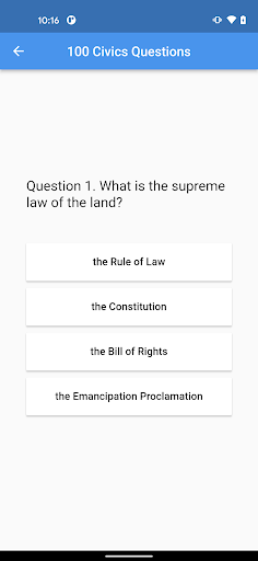 U.S. Citizenship Test Pro Screen 3