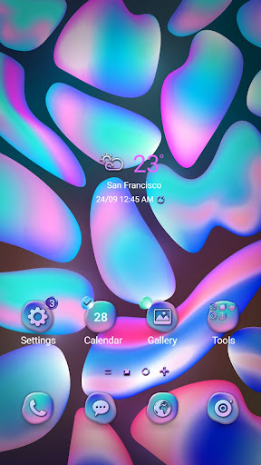 Android application Colorful Hologram - Wallpaper screenshort