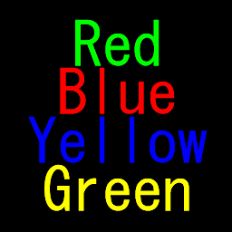 የአዶ ምስል Text Color Brain training