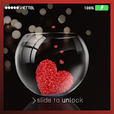 Lock screen Wallpapaer: Love icon