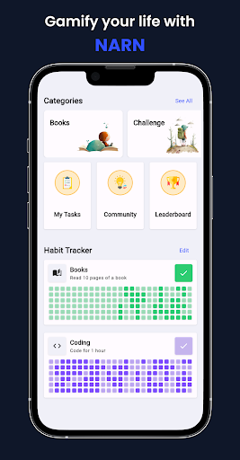 Android application Narn: Gamify your life screenshort