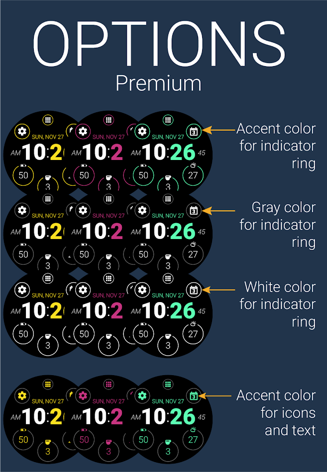 #3. Minimal Watch Face by HuskyDEV (Android) Bởi: HuskyDev