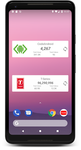 YTCount Widget Screen 3