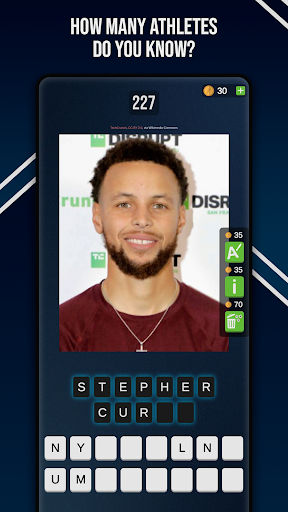 Guess the Athlete - Quiz Screen 2
