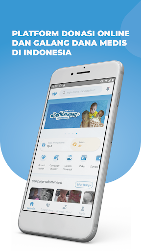 Android application WeCare.id - Donasi Medis screenshort