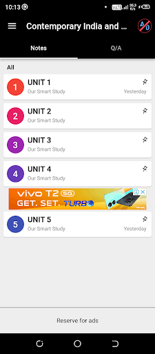 Android application Contemporary India, Education screenshort