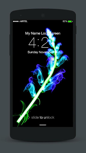 3D Neon Lock Screen Screen 2