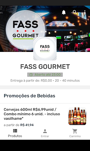 Android application FASS GOURMET screenshort