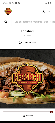 Android application Kebabchi Frankfurt am Main screenshort