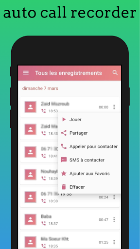 Enregistreur d'appel automatiq screenshot