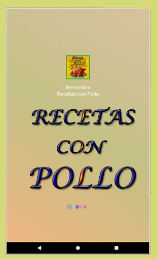 Android application Recetas con pollo screenshort