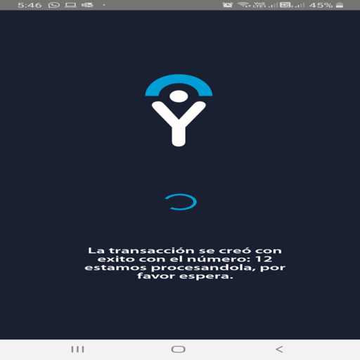 Android application Bayport : Validación identidad screenshort
