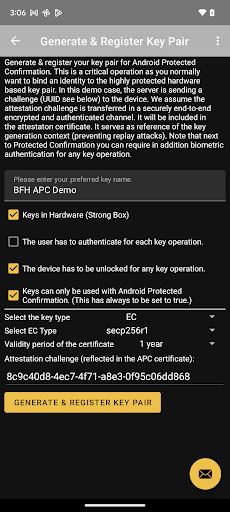 APC Demo App Screen 2