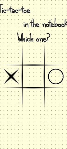 Tic-tac-toe in notebook Screen 3