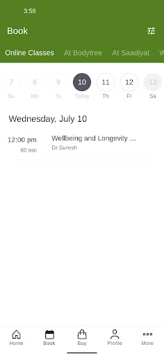 Bodytree Wellness Studio Screen 2