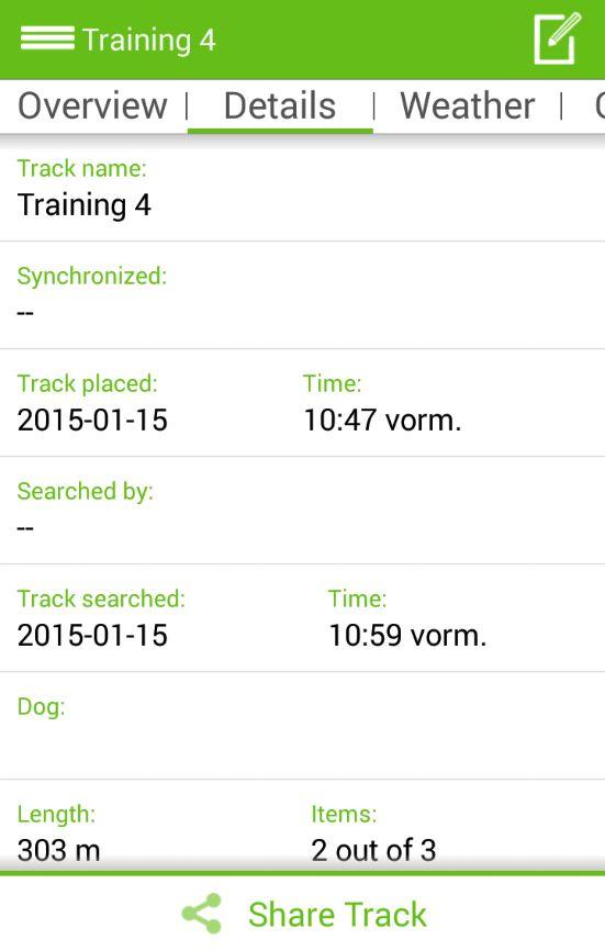 Android application Tracking-Dog screenshort