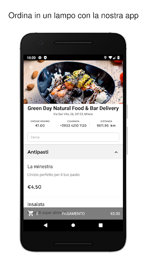 Android application Green Day Natural Food & Bar screenshort
