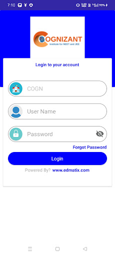 Android application COGNIZANT INST. FOR NEET & JEE screenshort