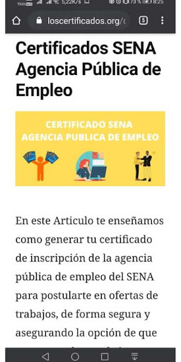 Certificados SENA Screen 3