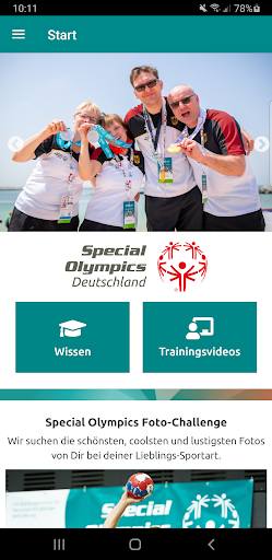 Special Olympics Aktiv Screen 2