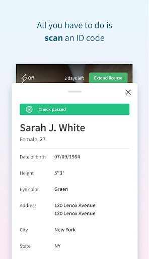 Scannr - ID check Screen 2