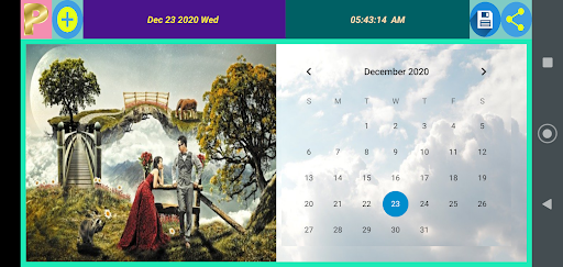 Interactive Printable Calendar Screen 2