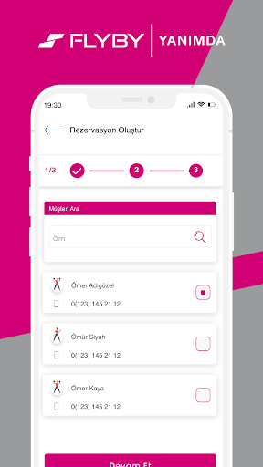 Android application Flyby Yanımda screenshort