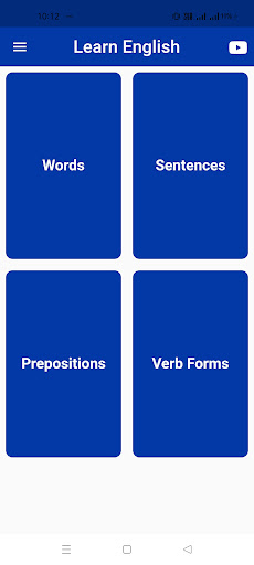 Android application Learn English Through Urdu screenshort