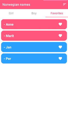 Norwegian Baby Names Screenshot 1 - AppWisp.com