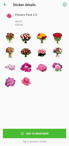 WASticker love Roses & Flowers Screen 2