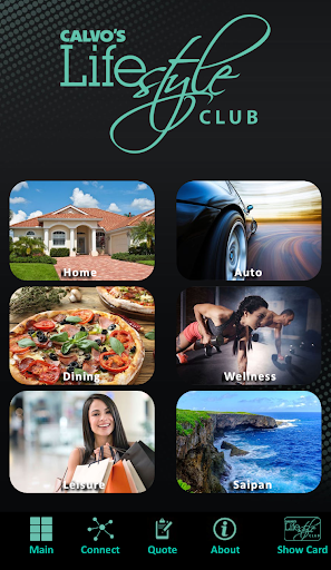 Android application Calvo's Lifestyle Club screenshort