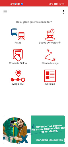 Android application TransMi App | TransMilenio screenshort