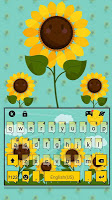 screenshot of Sunflower Field Keyboard Theme