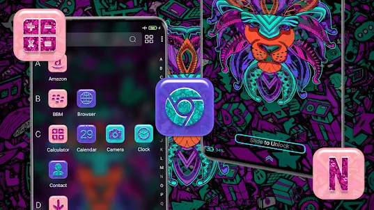 Abstract Lion Theme