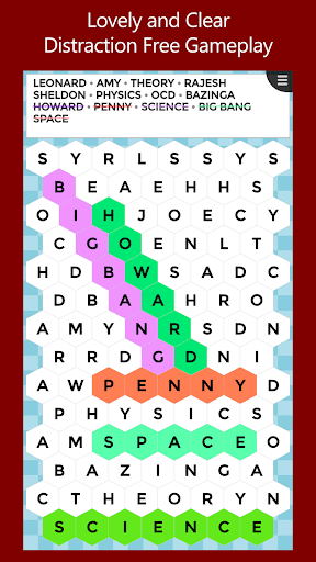 Android application Hex Word Search screenshort