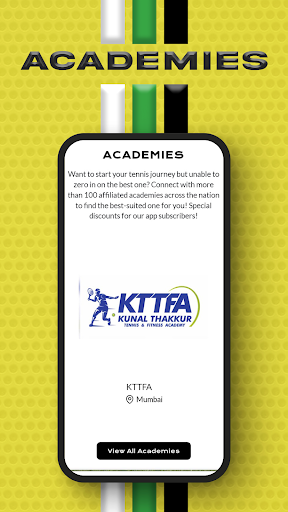 Android application Tennis Premier League (TPL) screenshort