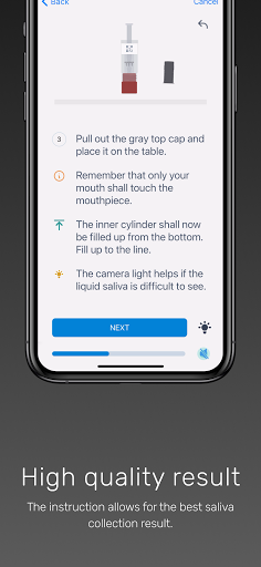 SalivaCODE Screen 3
