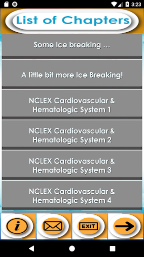 Android application NCLEX Cardiovascular screenshort
