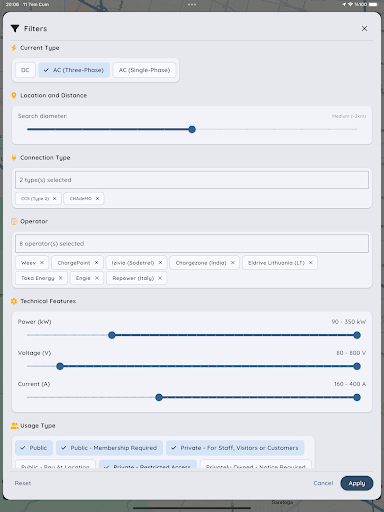 QuickCharge EV Charging Map